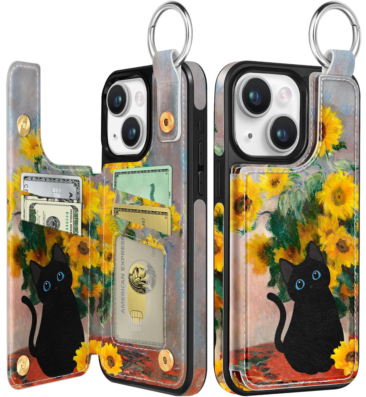 Shorogyt Compatible with iPhone 17 Pro Max Wallet Case with Card Holder - Cute Dog Lover Design Kickstand for Magnetic Clasp Back Flip Folio Leather Phone Covers for Women Men Girls