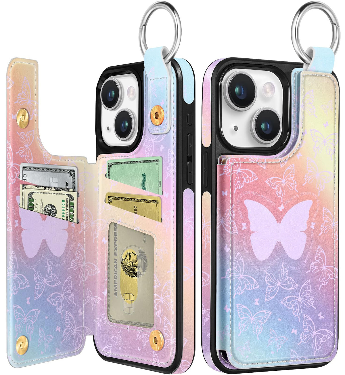 Shorogyt Compatible with iPhone 17 Pro Max Wallet Case with Card Holder - Cute Dog Lover Design Kickstand for Magnetic Clasp Back Flip Folio Leather Phone Covers for Women Men Girls