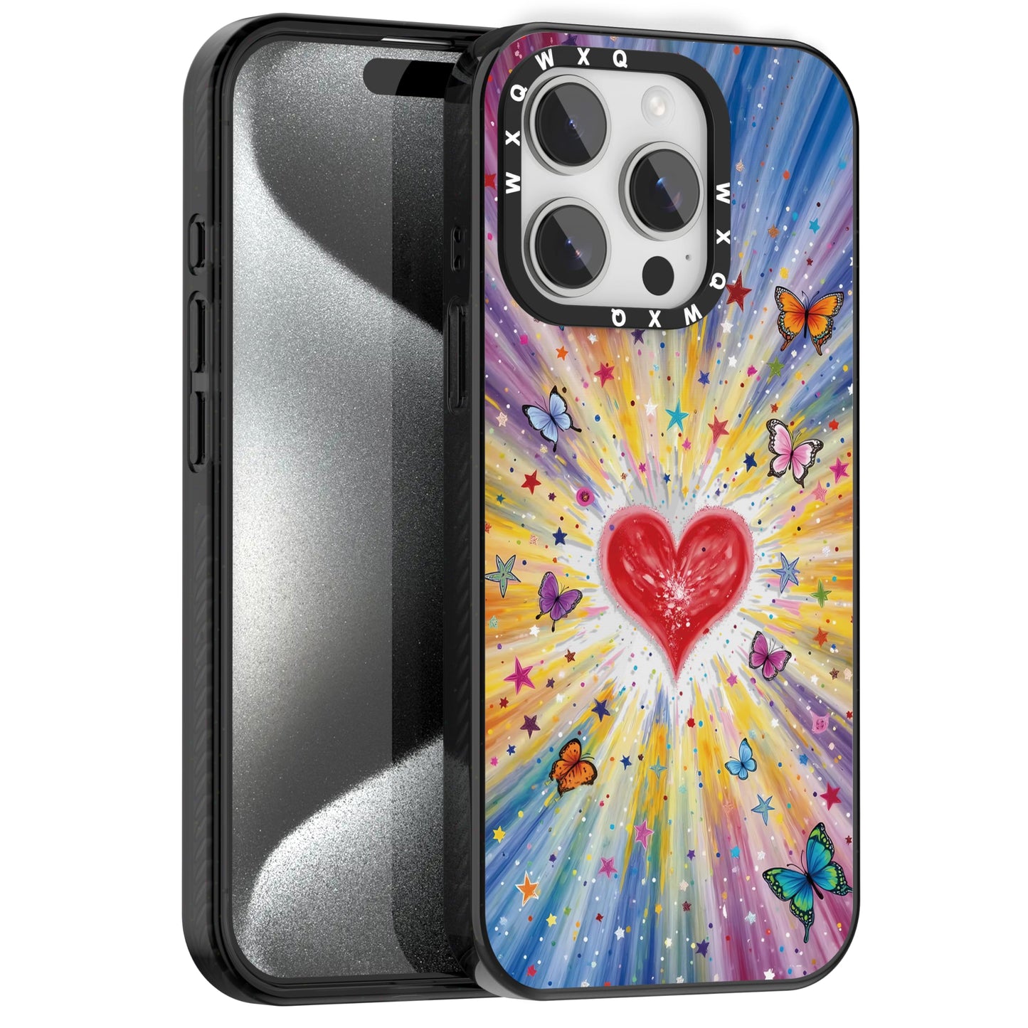 for iPhone 16 pro max Graffiti of Cartoon Animal Clear Phone Case | TPU+PC Premium Painted Anti-Drop Phone Case Superior Shock Absorption Military-Grade Drop Protection cover