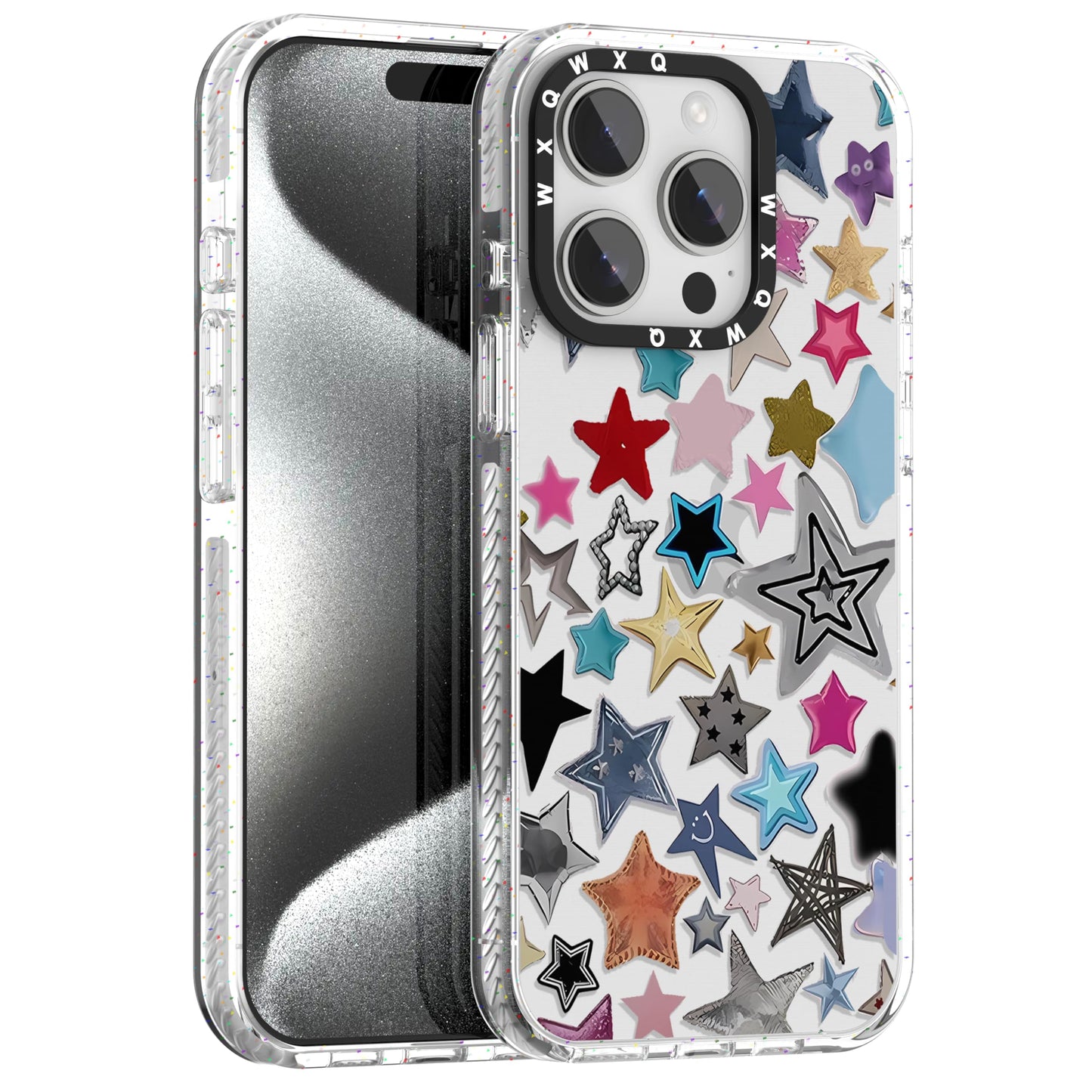 for iPhone 16 pro max Graffiti of Cartoon Animal Clear Phone Case | TPU+PC Premium Painted Anti-Drop Phone Case Superior Shock Absorption Military-Grade Drop Protection cover
