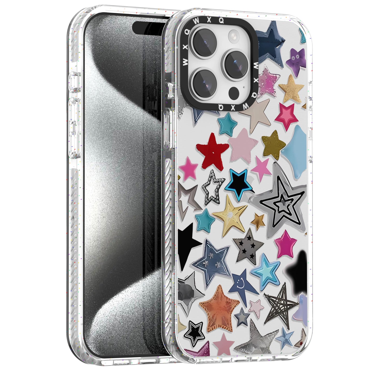 for iPhone 16 pro max Graffiti of Cartoon Animal Clear Phone Case | TPU+PC Premium Painted Anti-Drop Phone Case Superior Shock Absorption Military-Grade Drop Protection cover