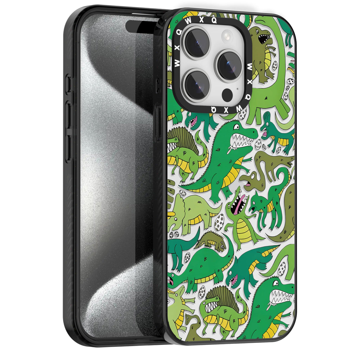 for iPhone 16 pro max Graffiti of Cartoon Animal Clear Phone Case | TPU+PC Premium Painted Anti-Drop Phone Case Superior Shock Absorption Military-Grade Drop Protection cover