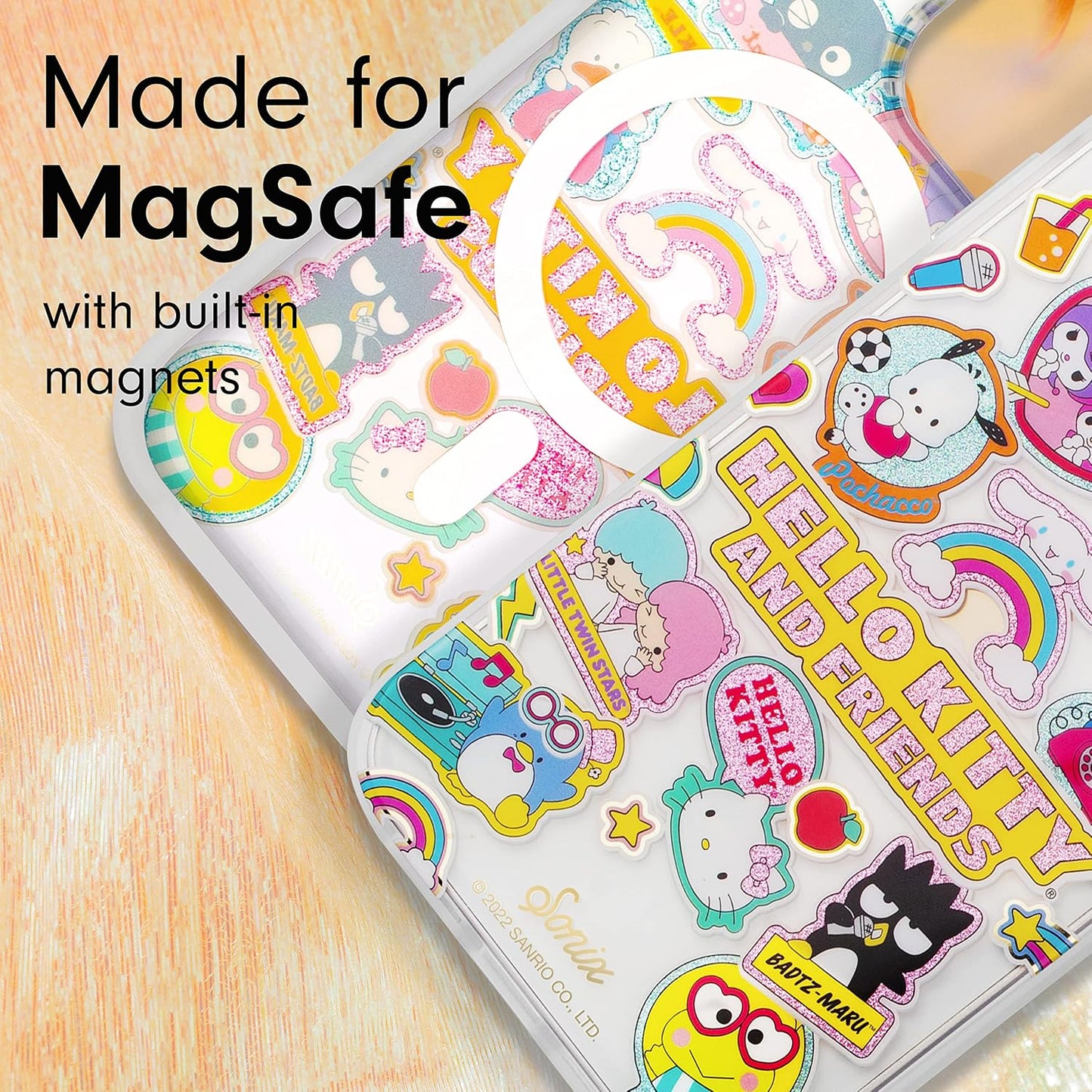 Sonix x Sanrio Case for iPhone 14 Pro Max | Compatible with MagSafe | 10ft Drop Tested | Hello Kitty and Friends Stickers