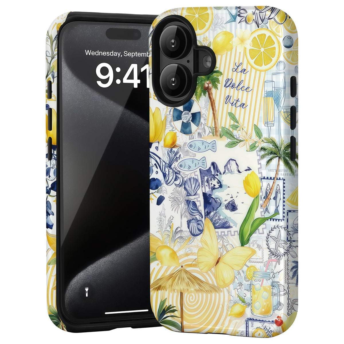 Candlelight Dinner Dog Case for iPhone 12/12 Pro | Hard Hybrid 2-Layer Design, Protective Scratch Resistant Cover for Women Girls