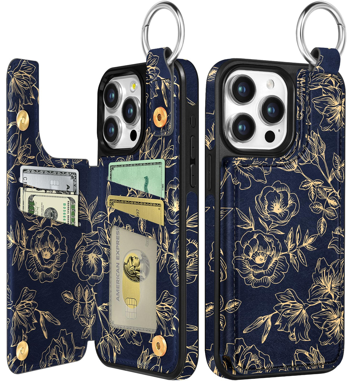 Shorogyt Compatible with iPhone 17 Pro Max Wallet Case with Card Holder - Cute Dog Lover Design Kickstand for Magnetic Clasp Back Flip Folio Leather Phone Covers for Women Men Girls