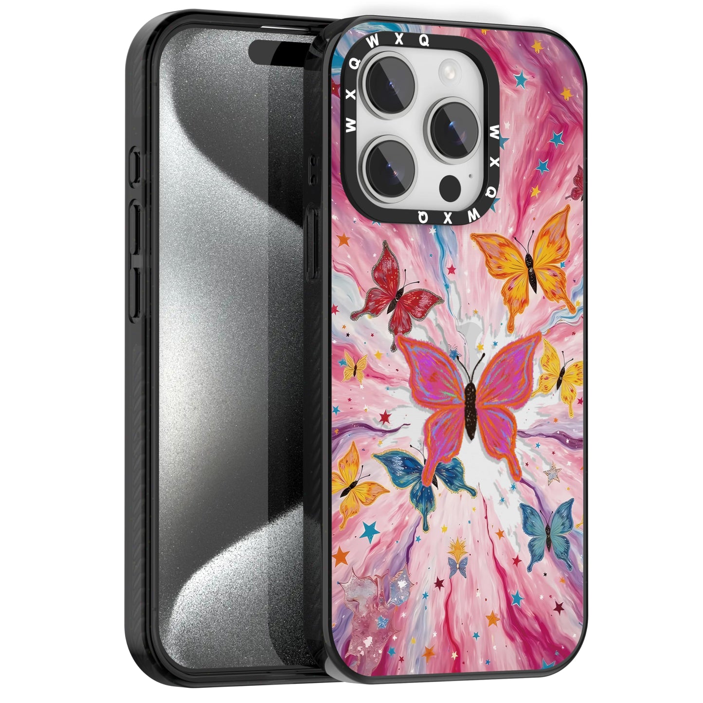 for iPhone 16 pro max Graffiti of Cartoon Animal Clear Phone Case | TPU+PC Premium Painted Anti-Drop Phone Case Superior Shock Absorption Military-Grade Drop Protection cover