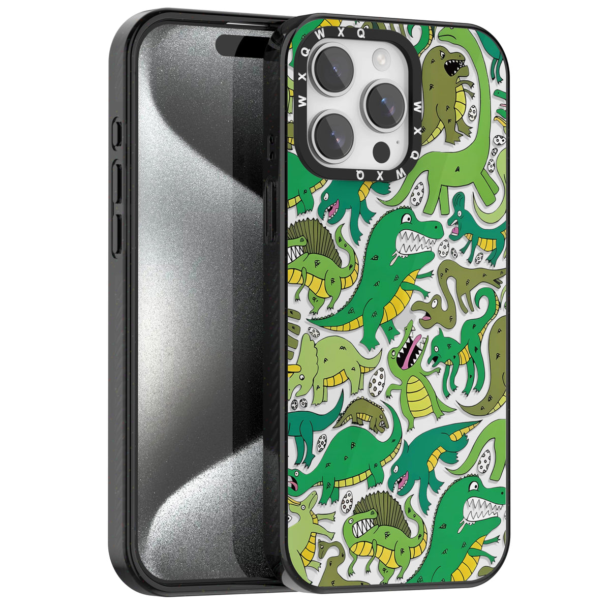 for iPhone 16 pro max Graffiti of Cartoon Animal Clear Phone Case | TPU+PC Premium Painted Anti-Drop Phone Case Superior Shock Absorption Military-Grade Drop Protection cover