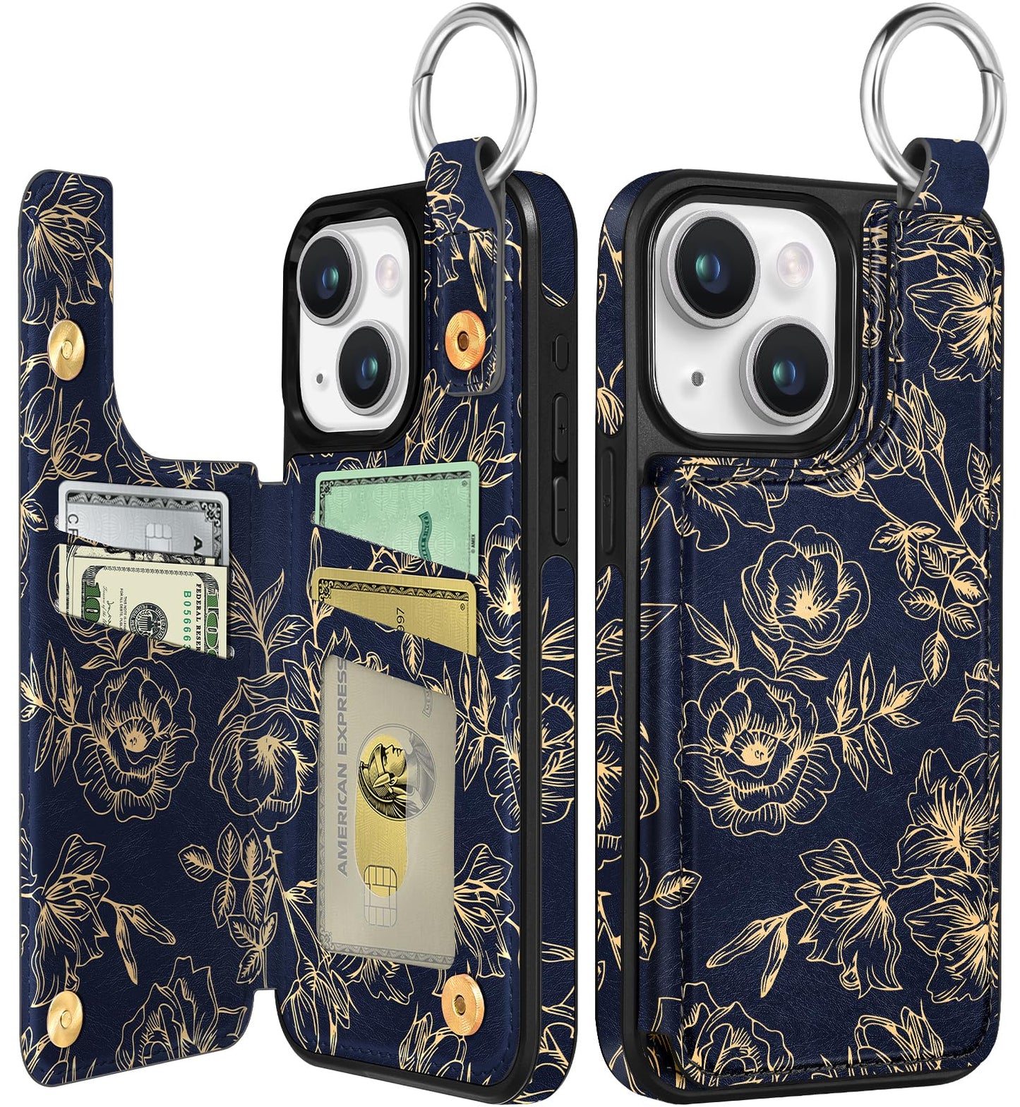 Shorogyt Compatible with iPhone 17 Pro Max Wallet Case with Card Holder - Cute Dog Lover Design Kickstand for Magnetic Clasp Back Flip Folio Leather Phone Covers for Women Men Girls