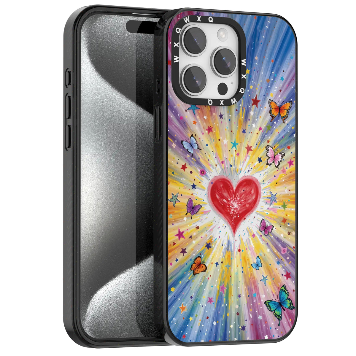 for iPhone 16 pro max Graffiti of Cartoon Animal Clear Phone Case | TPU+PC Premium Painted Anti-Drop Phone Case Superior Shock Absorption Military-Grade Drop Protection cover