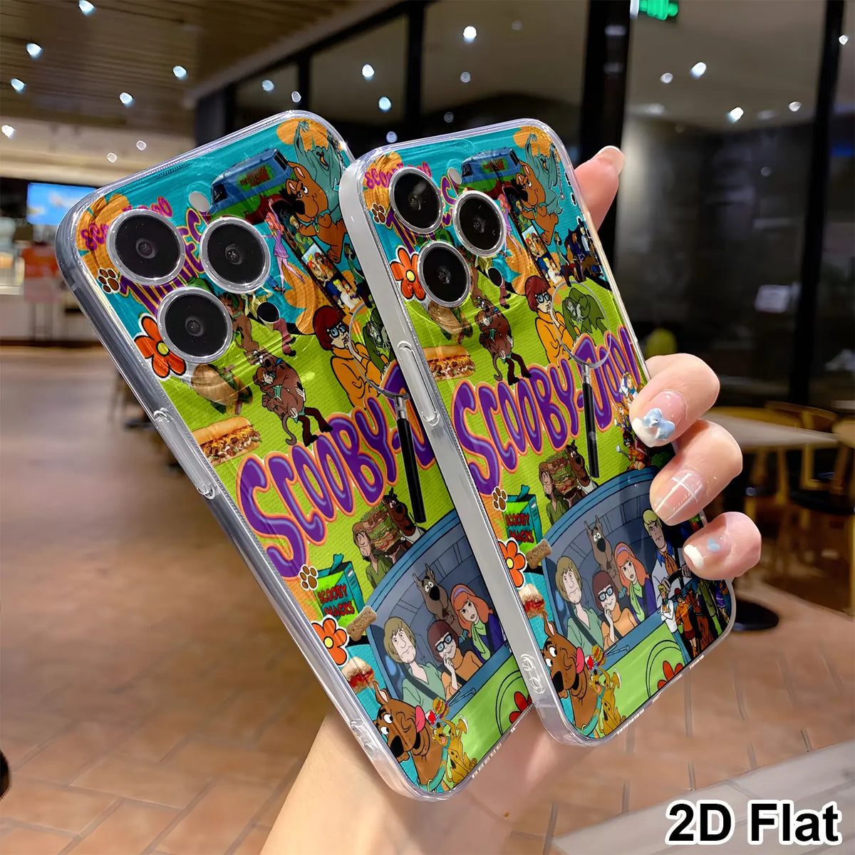Cartoon Scooby-Doo Series Phone Case Made of TPU Material, Featuring a Cute Cartoon Design. It Is Compatible with for Iphone 17,16, 15, 14, 13, 12, 11/Pro/Pro Max/Plus Samsung Galaxy S26 S25 S24 S23 S22
