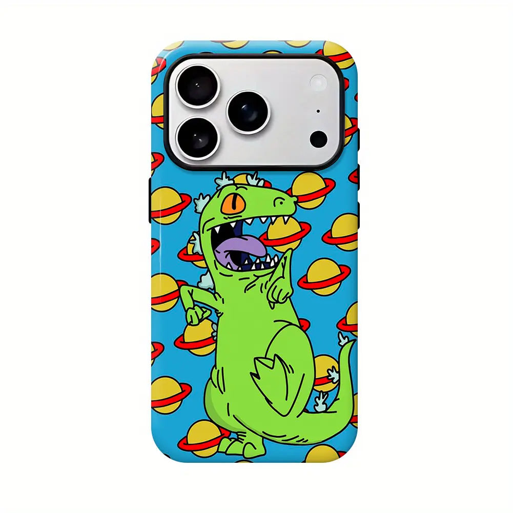 Cartoon Little Boy R-Rugrats Mobile Phone Case Compatible with iPhone 17 16 15 14 13 12 11 Pro Max Anti-Fall Transparent Soft Back Shockproof Silicone TPU Bumper Drop Protection Cellphone Cover